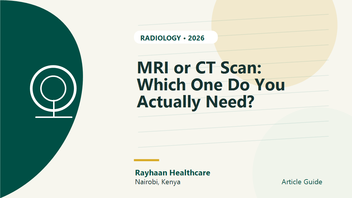 MRI or CT Scan: Which One Do You Actually Need?