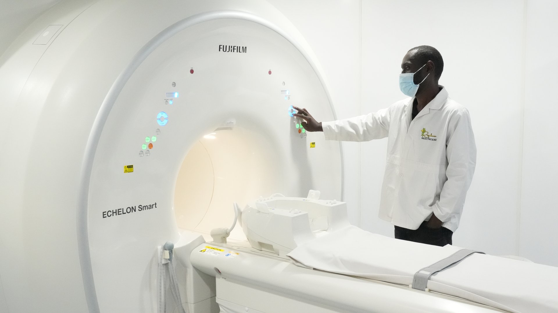 Rayhaan Healthcare 1.5T MRI examination suite and patient room