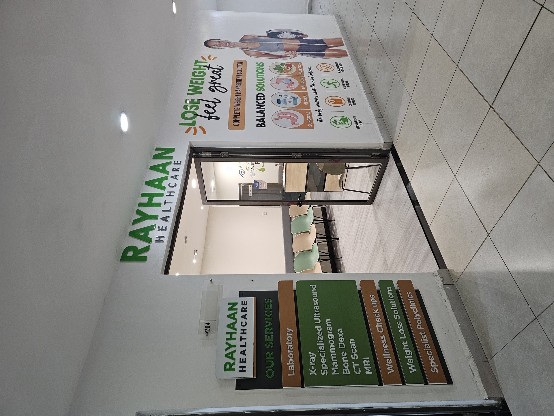 Rayhaan Healthcare diagnostic center facility interior in Parklands