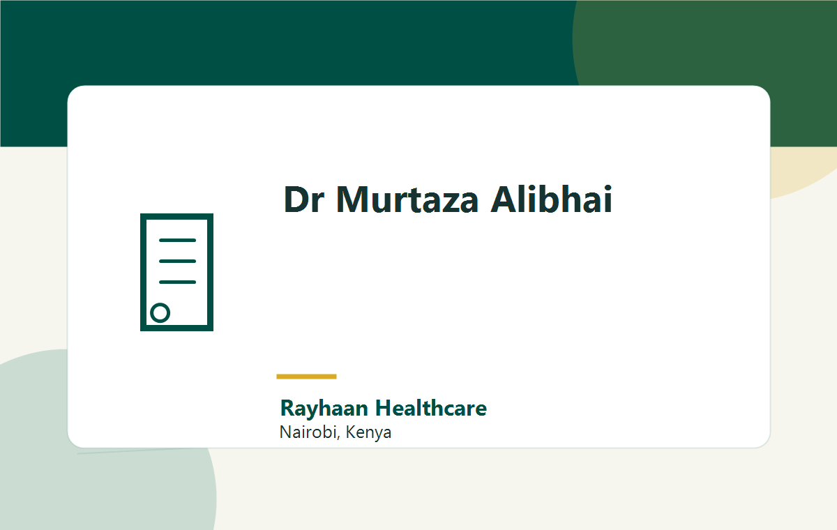 Dr Mustafa Alibhai